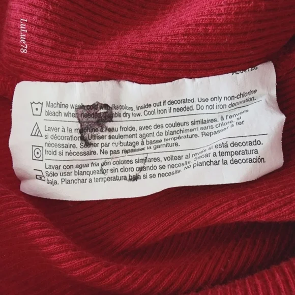 Just My Size Womans Red Tank with Lace Detail 2X - Picture 4 of 8